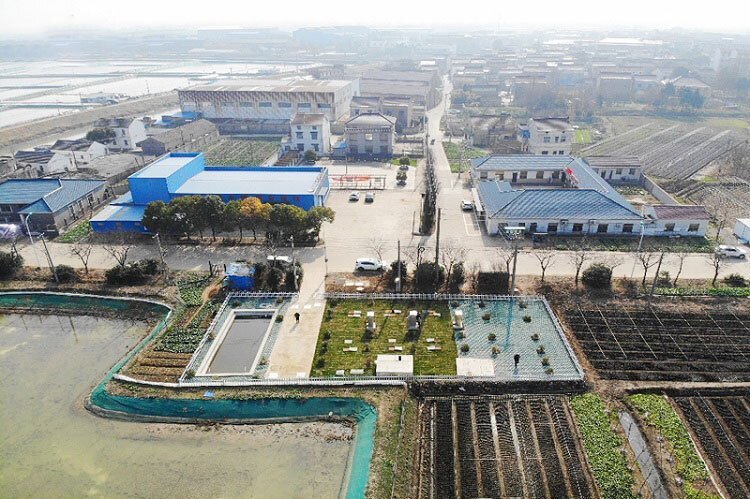360噸/天大型農(nóng)村生活污水處理設備案例，水質(zhì)通過驗收！